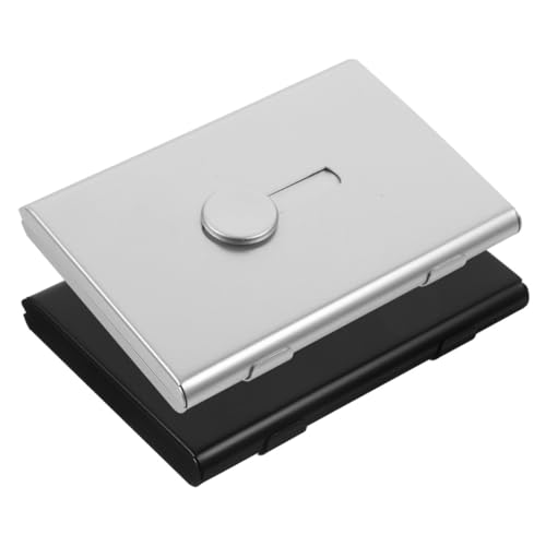 ERINGOGO 2pcs Business Card Holder Case Card Storage Box Business Cards Holders Cards Organizer