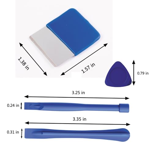 Image of Repair Tools Kit for iPhone iPad MacBook Nintendo Switch PS4 Xbox Laptop - 8-Piece Pro Kit: Metal Spudger + 2 Plastic + 5 Triangle