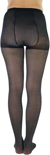 Image of ToBeInStyle Women's Shine & Shimmer Metallic Pantyhose Opaque Lurex Tights