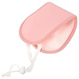 Zerodeko Wiederverwendbare Rizinusöl Halskompresse aus Stoff mit Komfortablem Band in Rosa zum Schlafen für Frauen zur Ätherischen Ölpflege und Entspannung