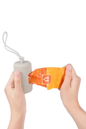 Image of Dog Poop Bags, 128 Count, Refill Alert, Orange, Peach Scented