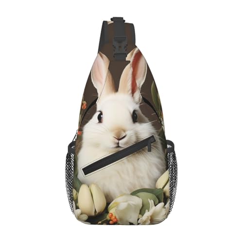 Bolso Pequeño Tipo Sling para Senderismo Unisex Negro miniatura 2