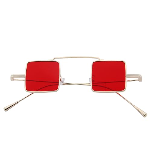 Retro Small Square Sunglasses for Men Women Metal Bridge Sunglasses Fashion Unisex for Driving Travel Outdoor Activities4