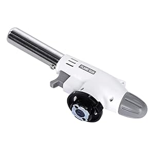 XiXiRan Butaan gasbrander, navulbaar, keukenbrander, flambeerbrander, 360 graden draaibaar, doe-het-zelf crème brûlée en bakken, voor keuken, thuis, bbq, buiten (butaan niet inbegrepen)