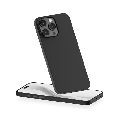 PEEL Original Super Thin Case Compatible with iPhone 15 Pro Max (Blackout) - Ultra Slim, Sleek Minimalist Design, Branding Free - Protects & Showcases your Device