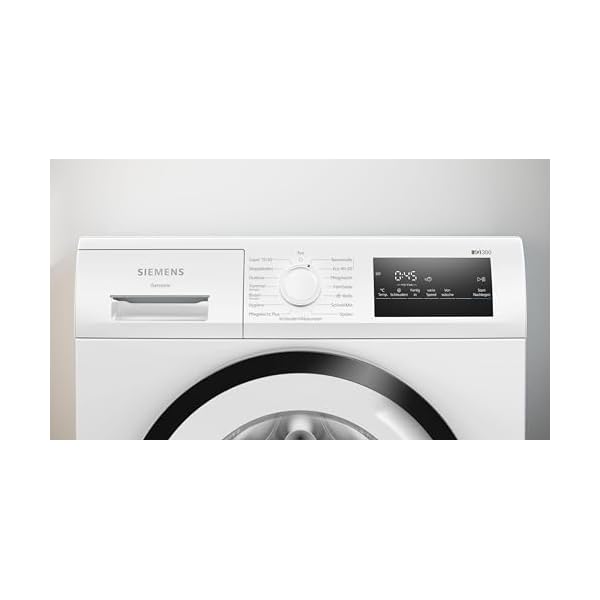 Siemens WM14N123 Waschmaschine iQ300, Frontlader mit 7kg Fassungsvermögen, 1400 UpM, speedPack L, Outdoor-Programm, simpleTouch LED-Display, iQdrive-Motor, Weiß, 60cm – Bild 3