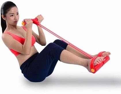 GYMFREAK Waist Reducer, Rubber Pull Rope Exerciser, Toning Tube Ab Exerciser. Ab Exerciser (Multicolor)-picture-20