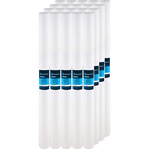 SpiroPure SP-P1-40 40x2.5 1 Micron Spun Melt-Blown Polypropylene Sediment Water Filter Cartridge SDC-25-4001 (Case of 20)