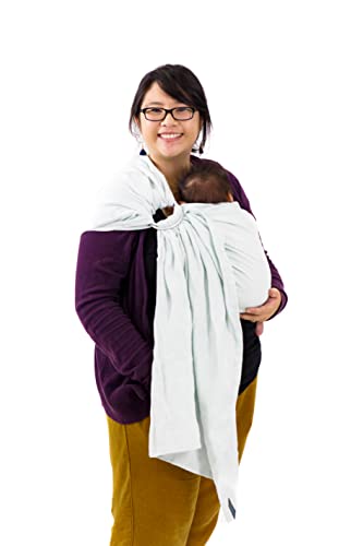 Koru Carrier Linen Ring Sling Baby Carrier For Infants And Toddlers Of 8-35 Lbs – Double-Layer Soft Breathable Baby Sling – Front And Chest Baby Carrier Wrap Best For Baby Shower Gifts For Moms Dads #TOP4