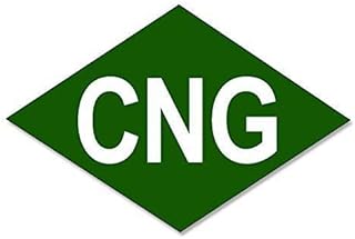 Pack of 4-3 Inch - Green Diamond Shaped CNG Logo Sticker - Vinyl Decal for Cars, Trucks, Windows, Laptops, Notebooks, Tumblers, Lockers, Skateboards, Water Bottles