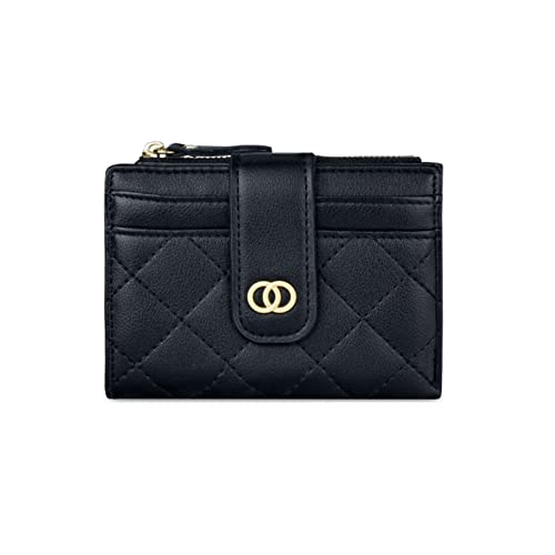 Witataoge Small Wallet For Women, Leather Bifold Rfid Blocking Credit Card Holder Compact Card Hold Case Wallet (Black) #TOP27