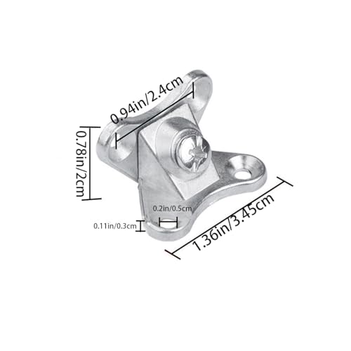 Addlotlot 096 20 Pcs Detachable Corner Brace L Shape Right Angle Metal Bracket Corner Brace Butterfly Corner Code Bracket thumb #1
