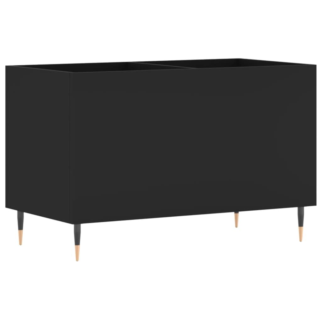 Armadio per dischi in legno, 74,5 x 38 x 48 cm, con gambe in ferro, spazioso scaffale per vinile, CD, DVD, HiFi, credenza e parete soggiorno, stabile armadio multimediale per soggiorno