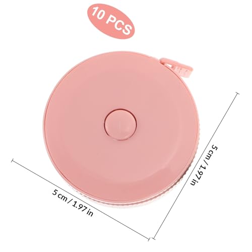 Set de 10 cintas métricas retráctiles mini 1.5m miniatura 2