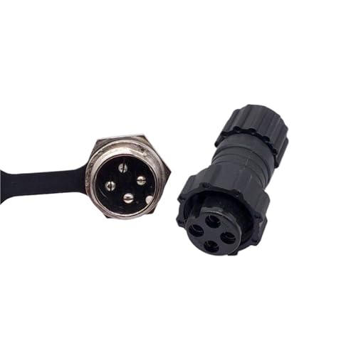 Connecteur GX16 étanche M16 à écrou arrière anti-traction 4P