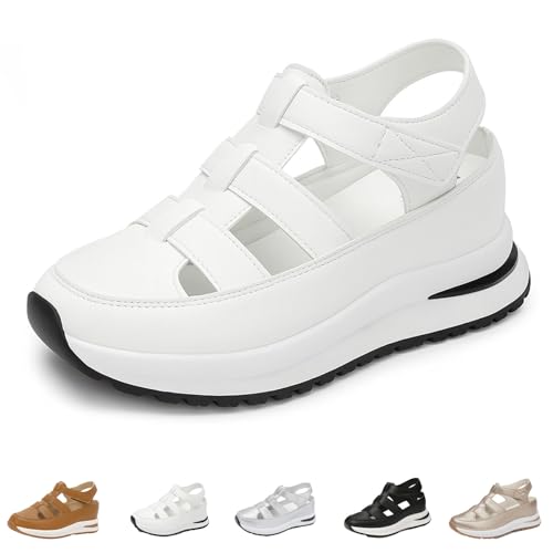 Beelovy Orthopedic Sandals for Women, Women’s Soft Adjustable Sandals – Hook & Loop,Comfort Fit for Wide & Narrow Feet