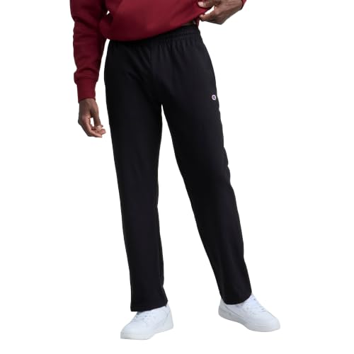 Image of Champion Men's Open-Bottom Lounge Pants, Standard Fit, Lightweight, 100% Cotton, Available in Regular and Big & Tall