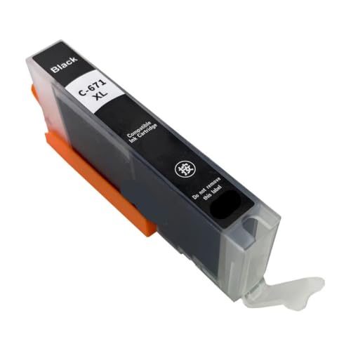 Cartouche d'encre CLI-671XL BK compatible avec imprimante Canon MG5560 MG5660 et MG6460
