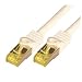 Produktbild Mcab CAT7 S-FTP-PIMF-LSZH-0.50M-WHI Ethernet-Kabel (0,5 m) weiß