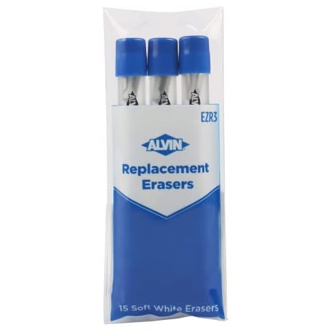 ALVIN Mechanical Pencil Eraser Replacement Pack - Premium Quality Erasers for Precision Erasing Cover