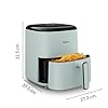 Tefal Easy Fry Max Air Fryer, 5 L Capacity, 6 portions, Healthy frying, Saves Time and Energy, Digital Control Panel, 10 Auto Cooking Programs, Pop Eucalyptus - EY2454G0
