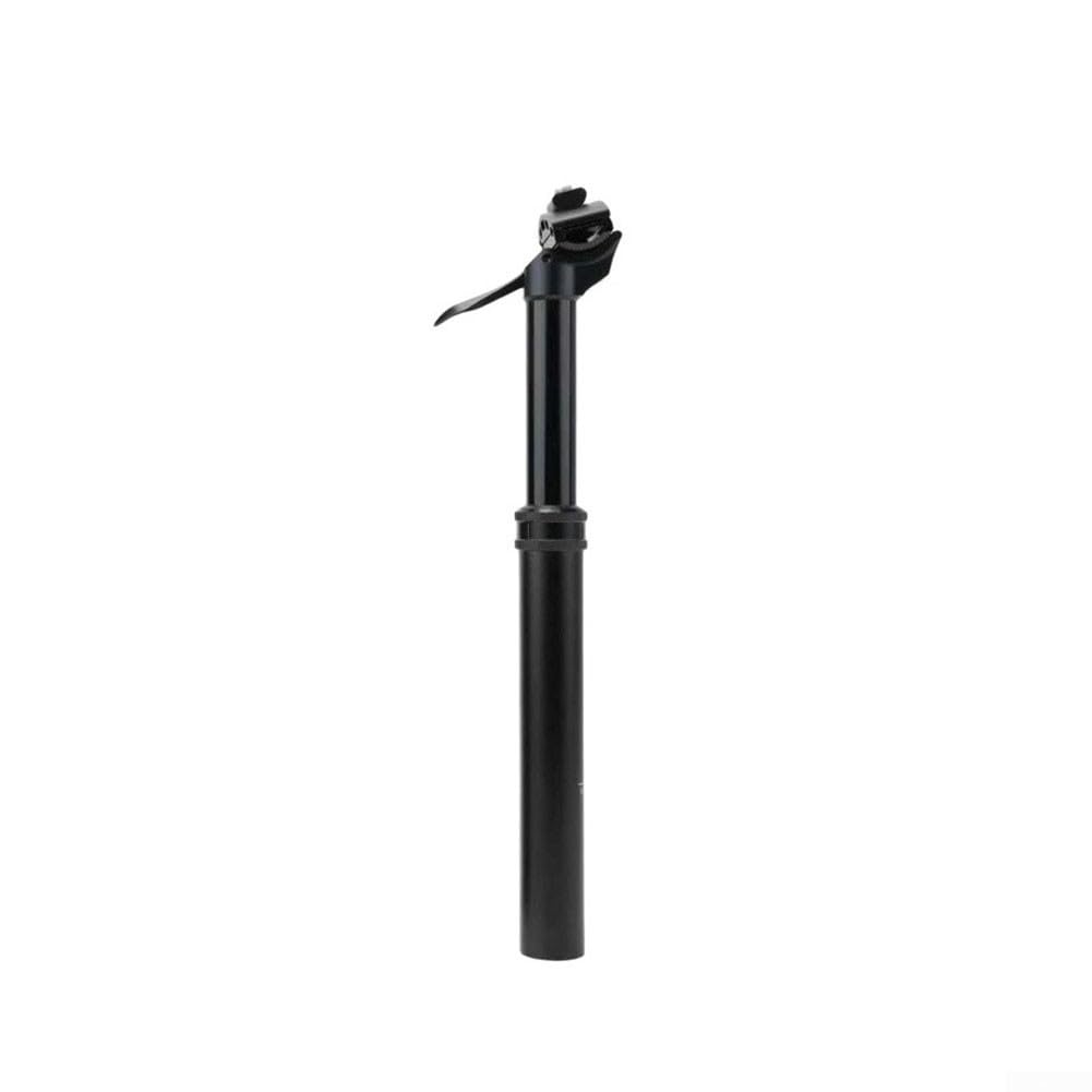 Dropper Sattelstütze 27,2 mm 100 mm Travel MTB | Glatte Öl-Gas-Betätigung, 100 mm Tropfen, 27,2 mm Durchmesser, eloxierte schwarze Oberfläche, ideal für Langlauf
