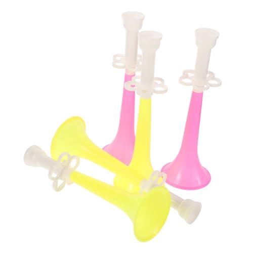 YARNOW 5pezzi Trombette di Plastica per Eventi Sportivi Accessori per Feste Corny da Concerto di Trombette Musicali Giocattolo per Tifo Calcistico Colore Casuale