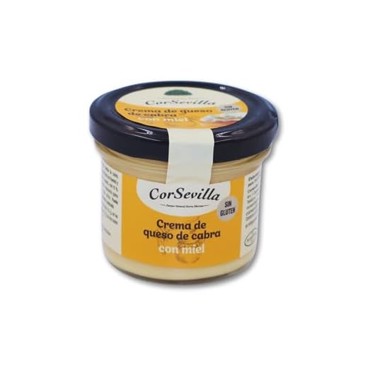 Corsevilla - Crema Queso Cabra Curado - Miel - Queso Untar - Gourmet - Miel - 1 unidadad - 100 g unidad aprox - 100 g aprox.