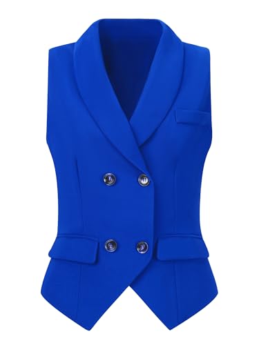 Chaleco de solapa para mujer que estiliza la figura talla M