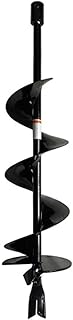 GardenTrax Earth Auger Spiral Drill Bit 8â€(D) x 36â€(L), Post Hole Digger with 7/8
