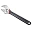12Inch Wrench Adjustable with Rubber Handles