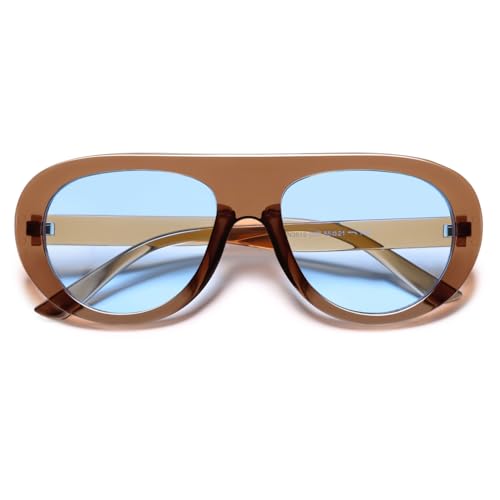 VANLINKER Retro Aviator Sunglasses for Women Chic Classic 70s Vintage Trendy 2025 Chunky UV400 Sun Glasses VL98654