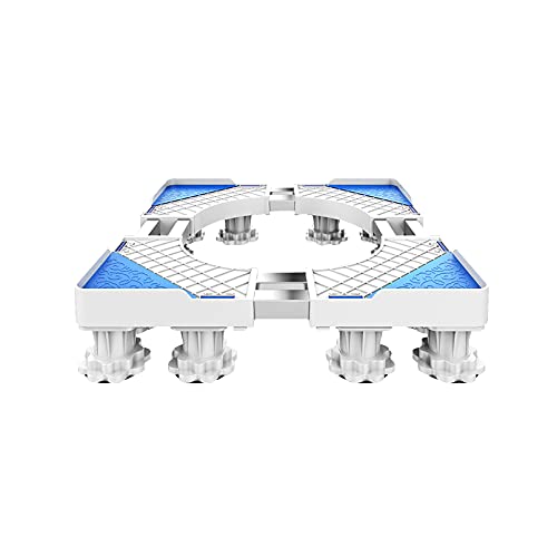 Base Ajustable con 12 Patas Fuertes Lavadora Secadora Pedestales y Marcos de Lavadora Telescópicos Ancho 52-70cm Largo 59-76cm Refrigerador