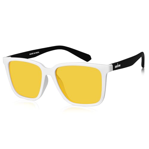 Image of Dervin UV Protected Yellow Lens Driving Polarized Sunglasses for Men & Women