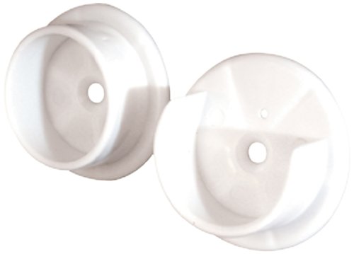 Prime-Line N 6654 White Plastic Closet Pole Sockets (100 Pack)