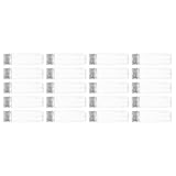 FELTECHELECTR 20 Stück Teiliges Transparente Pet Kunststoff-testfläschchen mit Luftdichten Aluminium-schraubkappen Wiederverwendbare Aufbewahrungsröhrchen für Lebensmittel Süßigkeiten Badesalz