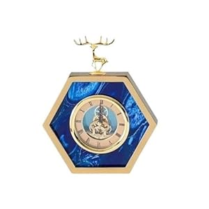 Xumh2024-3 Zegar Kominkowy Sześciokątny Vintage