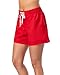 Adoretex Women's Quick Dry Water Board Shorts - Lightweight, Functional, Comfortable Swim Bottoms (FB006) - Red - XXX-Large