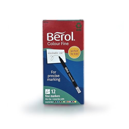 Berol Colour Broad Breite Faserschreiber (bunt sortiert) 12 Stück