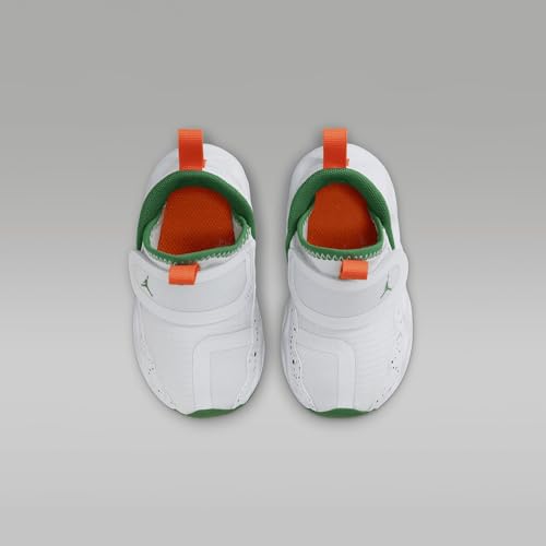 Jordan 23/7 Baby/Toddler Shoes (DQ9294-018, Football Grey/White/Orange Blaze/Pine Green) Size 64