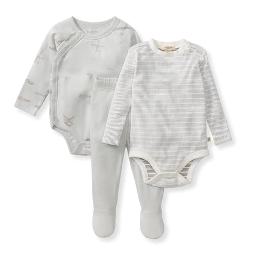 Burt's Bees Baby Unisex Baby Bodysuit and Pant Set, 100% Organic Cotton Infant Outfit