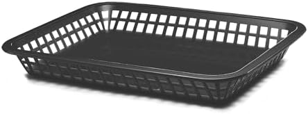 TableCraft 1079BK 11-3/4" Black Mas Grande Platter Basket - Pack of 12