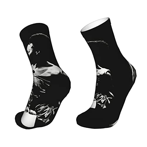 Emerze Nina Simone Casual Socks 3D Print Running Performance Crew Socks For Men/Women #TOP4