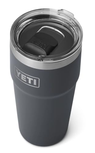 Image of YETI Rambler 20 oz Stackable Tumbler, Stainless Steel, Vacuum Insulated with MagSlider Lid