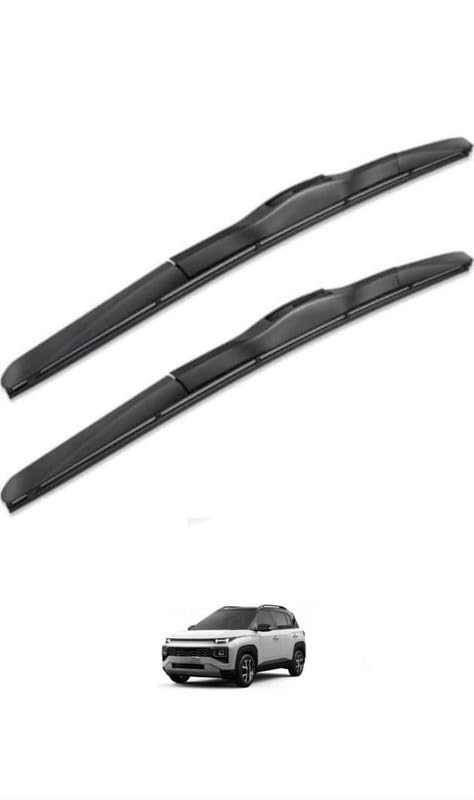 Image of Hybrid Wiper Blades Compatible with Hyundai Exter(Pack of 2)
