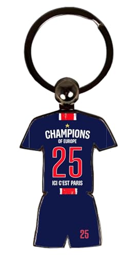 Porte-clés Maillot Paris Champions d’Europe 2025 – Ici c’est Paris – Édition Collector | Cadeau Supporter Foot | Accessoire Paris Fan