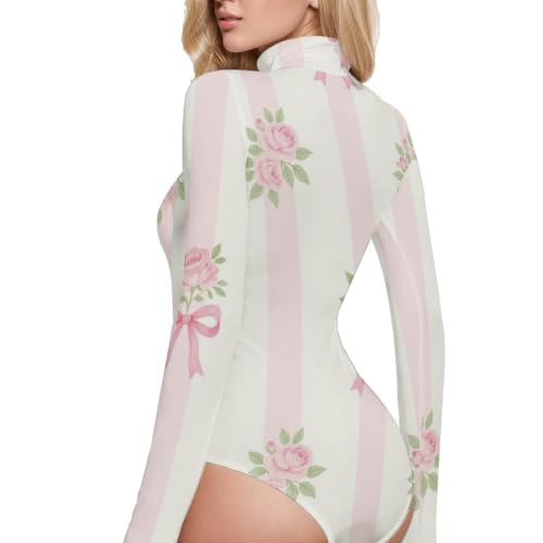 Body de manga larga para mujer GuoChe para vestir casual o de fiesta 3