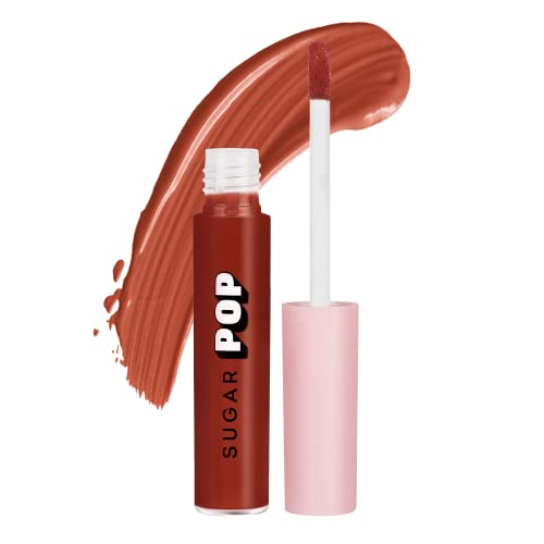 Image of SUGAR POP Liquid Lipstick - 05 Peach (Peachy Orange) - 2.5 ml - Velvet Matte Texture, Non-drying Formula, Transfer Proof, Long Lasting, Rich Hydrating Pigment l All Day Wear Lipstick for Women