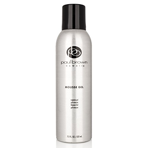 Paul Brown Hawaii Best Mousse Finishing Gel Extra Hold Firm Control Mousse Hair Styling Mousses, For All Hair Types, Soft Hair, Tough Hair, Dry Hair Texturize, 7.5 oz