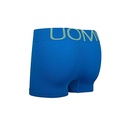 MC.TAM® Calzoncillos tipo bóxer para hombre, 95% algodón (Oeko Tex® Standard 100) Microfibra, 12 unidades, neón M